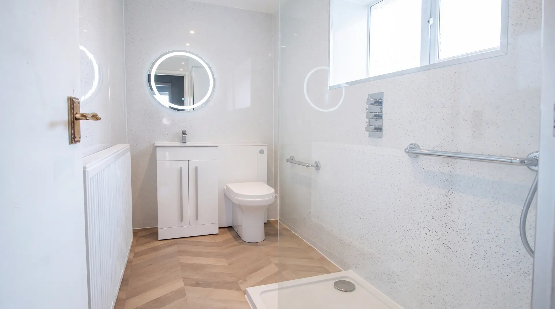 Modern wet room fitted by J O'Hare Plumbing and Heating